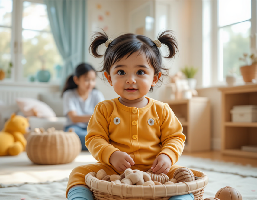 Happy children in Della Junior's Daycare Program in Greater Noida
