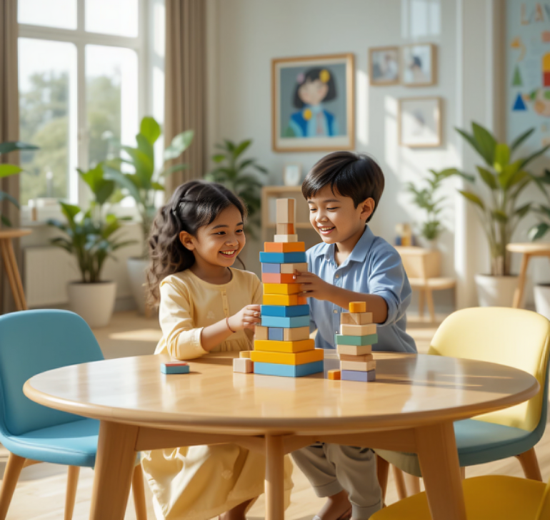 Gallery image of classroom activities at Della Junior