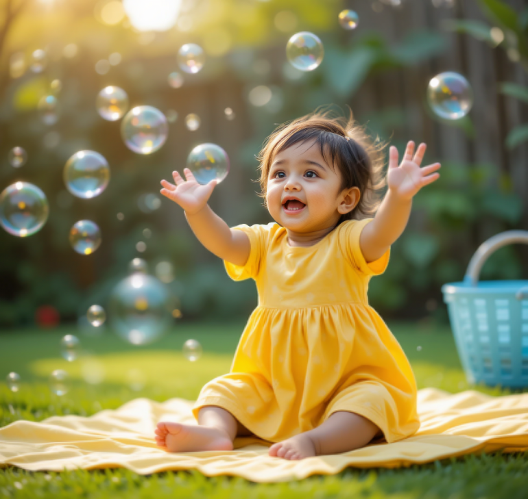 Gallery image of children playing at Della Junior
