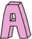 Decorative A letter graphic