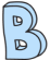 Decorative B letter graphic