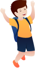 Illustration of a child playing