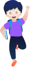 Illustration of a child playing