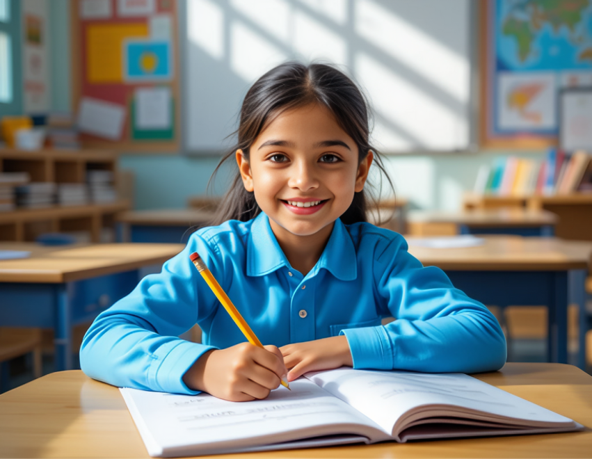Children in the UKG program at Della Junior, Greater Noida